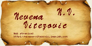 Nevena Vitezović vizit kartica